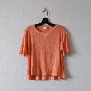 Abound orange flowy tee